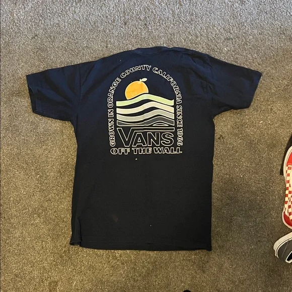 Vans Men's Dark Blue Graphic Tee - Picture 4 of 5